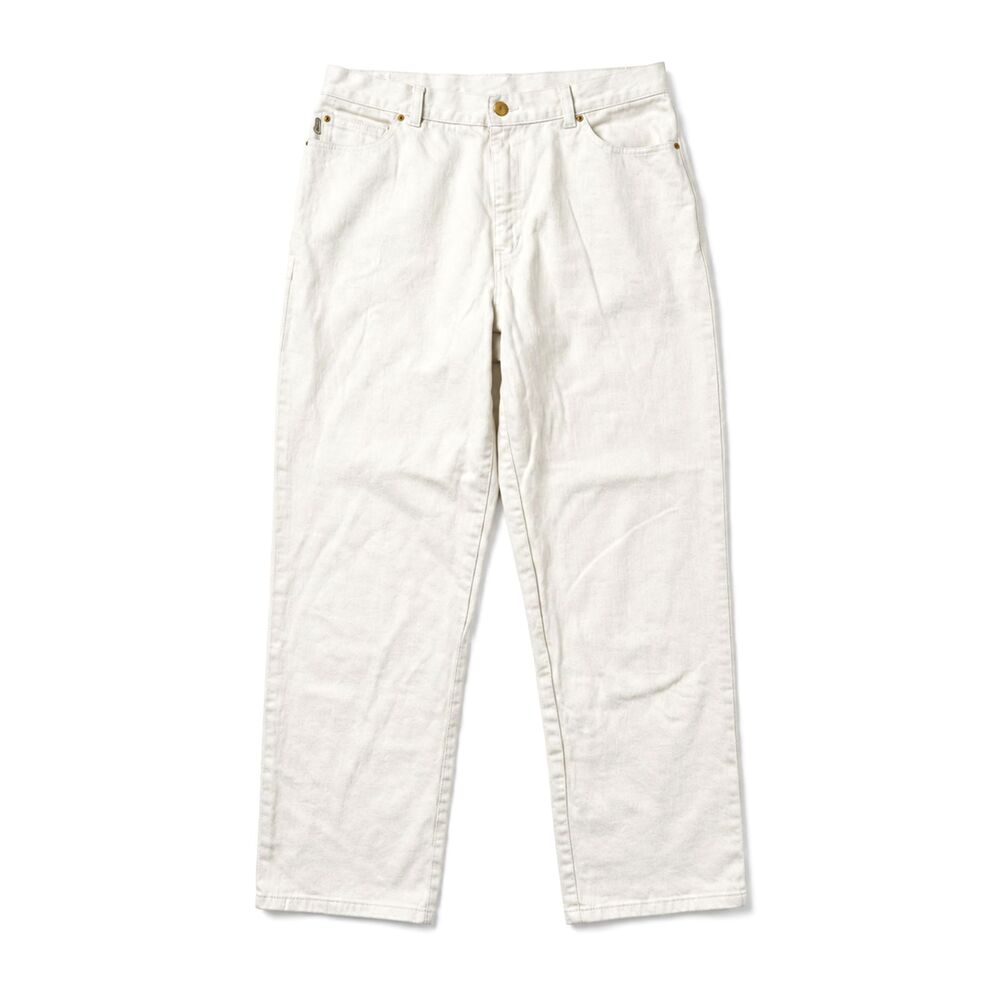 Lauren Jeans Co Ralph Lauren White Jeans Women’s Size 14 Stretch Denim